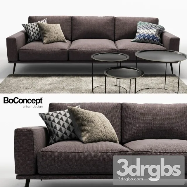Boconcept Carlton Sofa 02 3D Model Free