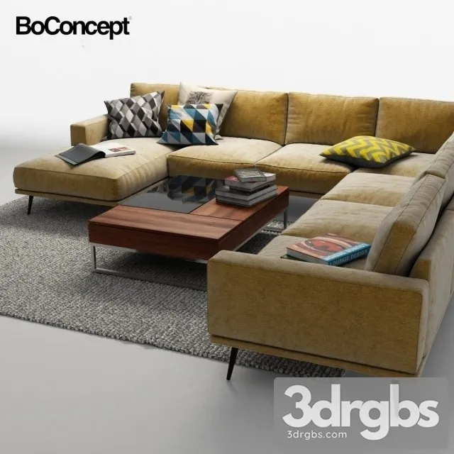 Boconcept Carlton Sofa 03 3D Model Free