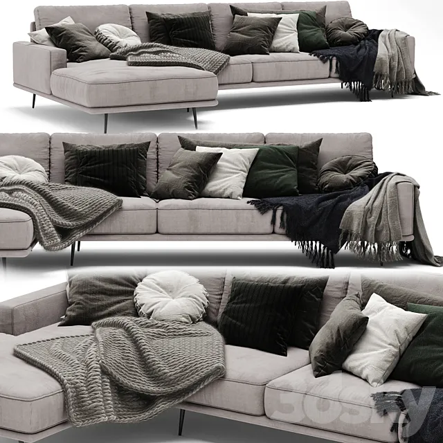 Boconcept Carlton Sofa 3D Model