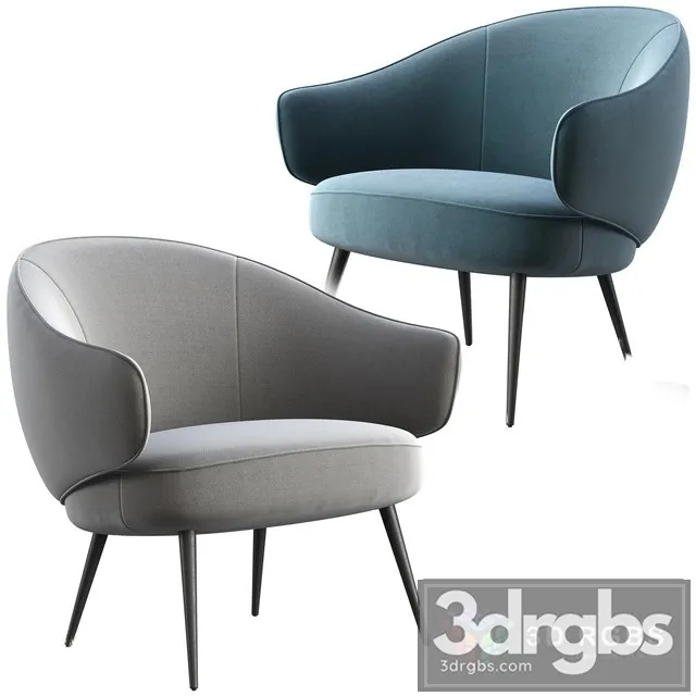Boconcept Charlotte Armchair 3D Model Free