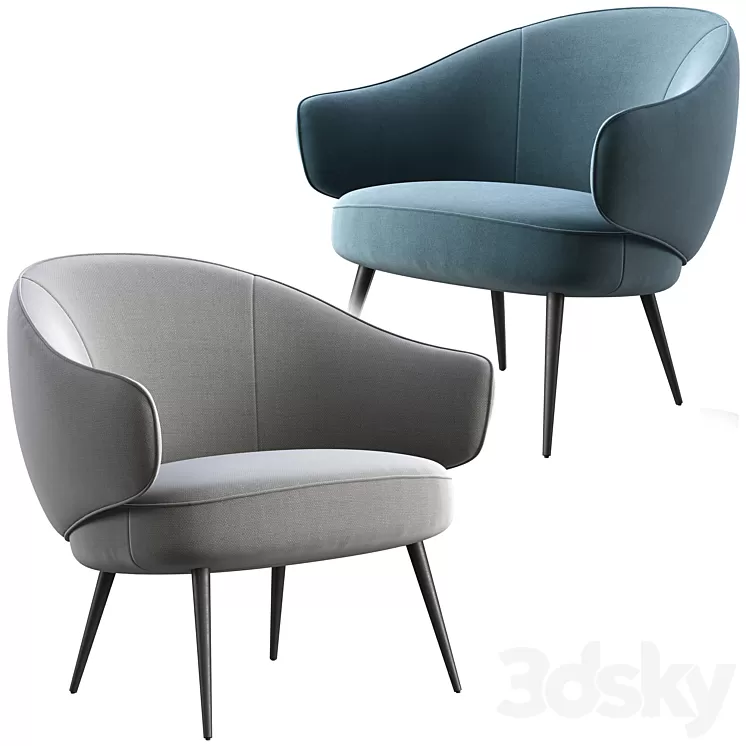 Boconcept charlotte armchair 3D Model