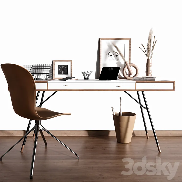 boconcept Cupertino workzone 3D Model Free