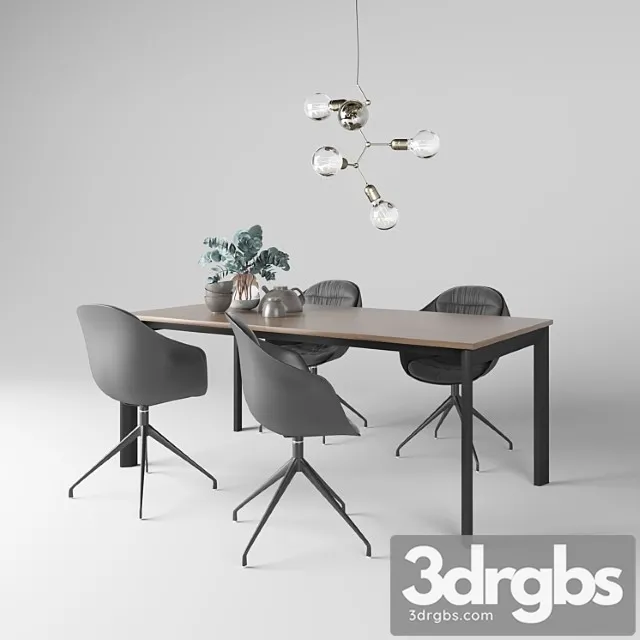 Boconcept dining set 2 3D Model Free