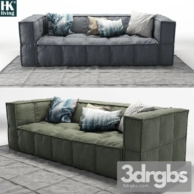 Boconcept Eucalyptus Sofa 02 3D Model Free