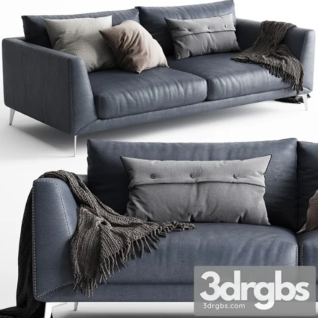 Boconcept Fargo Sofa 2 Seats 3D Model Free