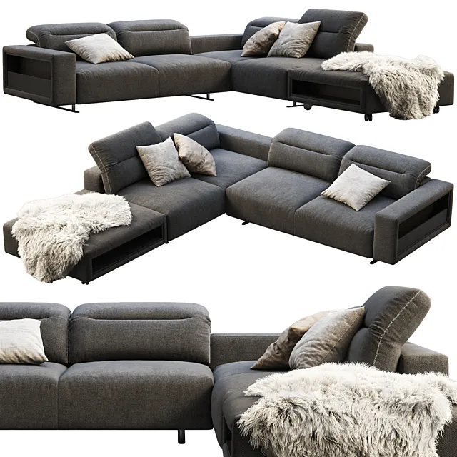 BoConcept Hampton corner sofa with storage 3D Model