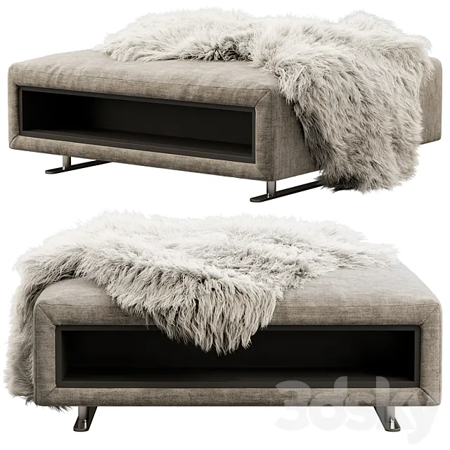 BoConcept Hampton footstool with storage 3DModel