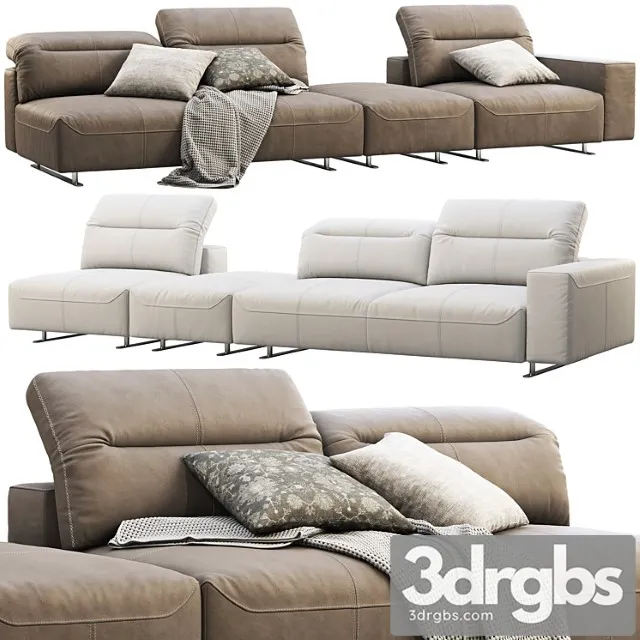 Boconcept hampton modular leather sofas (2 options) 2 3D Model Free