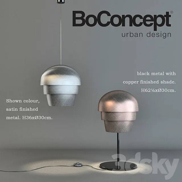 Boconcept lamps 3DModel