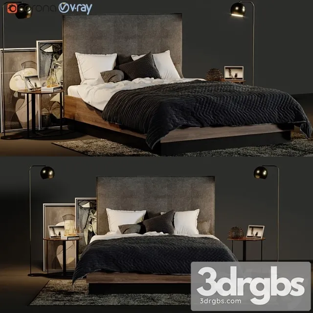 Boconcept lugana bed 2 3D Model Free