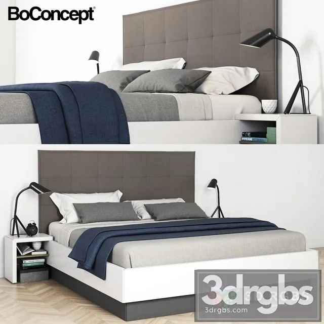 Boconcept Lugano Bed 03 3D Model Free