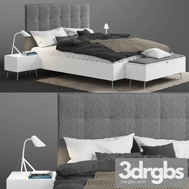 Boconcept lugano bed 2 3D Model Free
