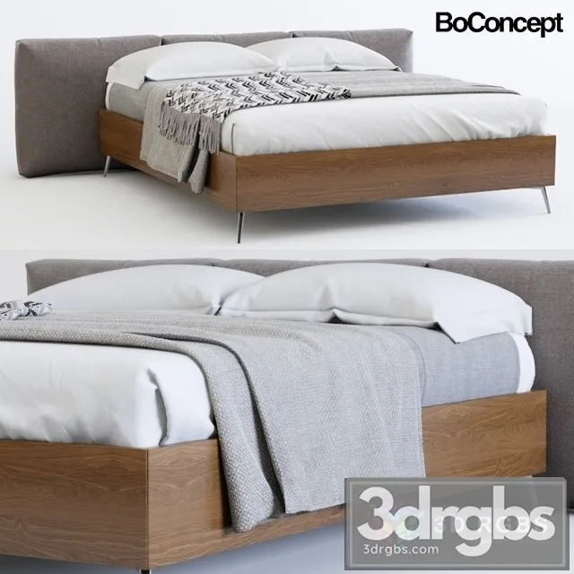 Boconcept Lugano Bed 3D Model Free