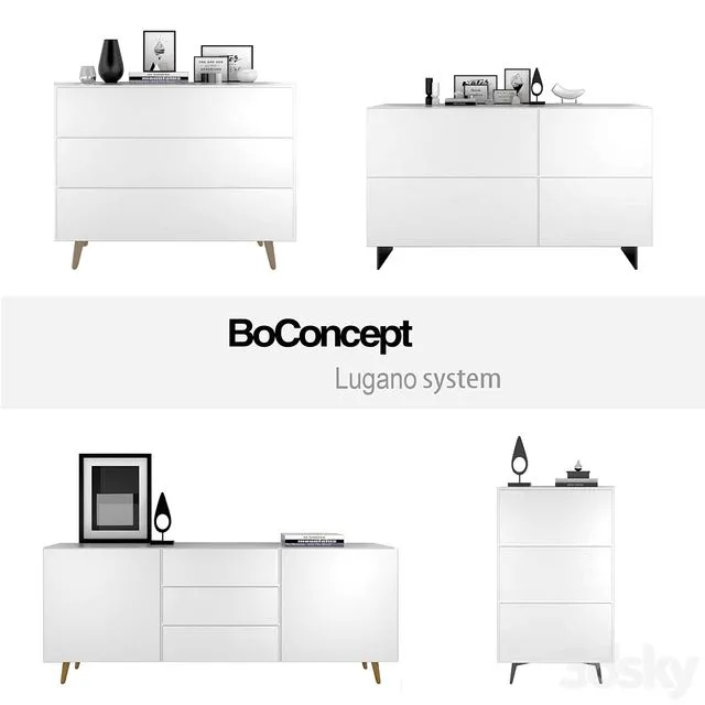 BoConcept Lugano system set 1 3D Model