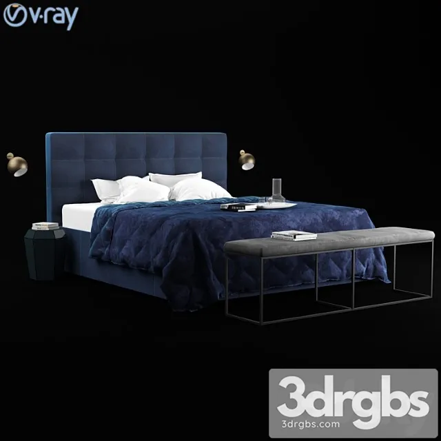 Boconcept mezzo bed 2 3D Model Free