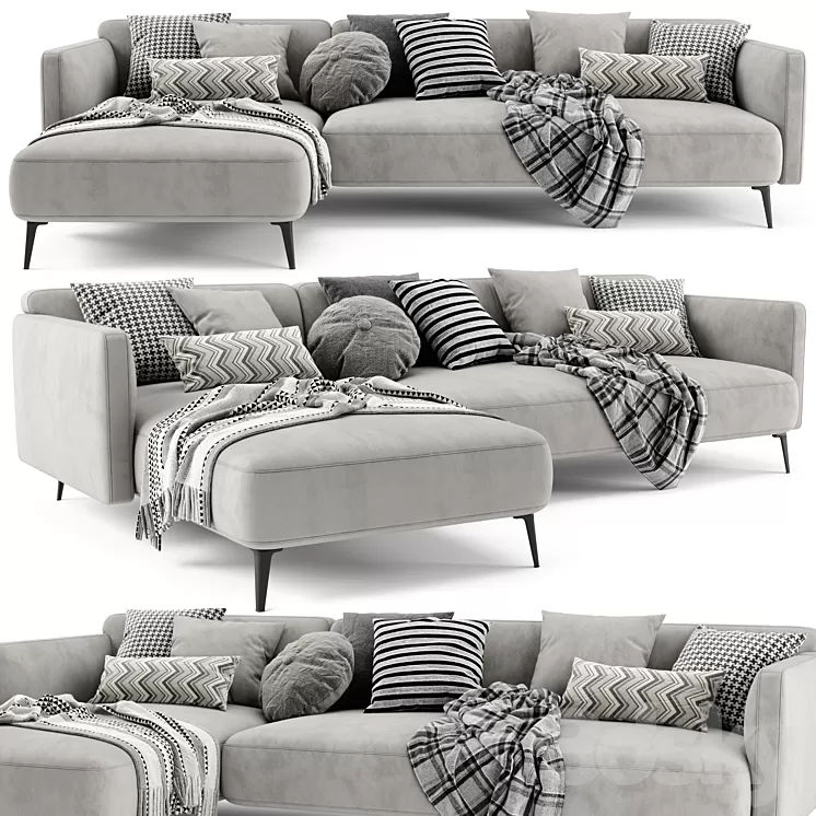 Boconcept modena chaise longue 3D Model
