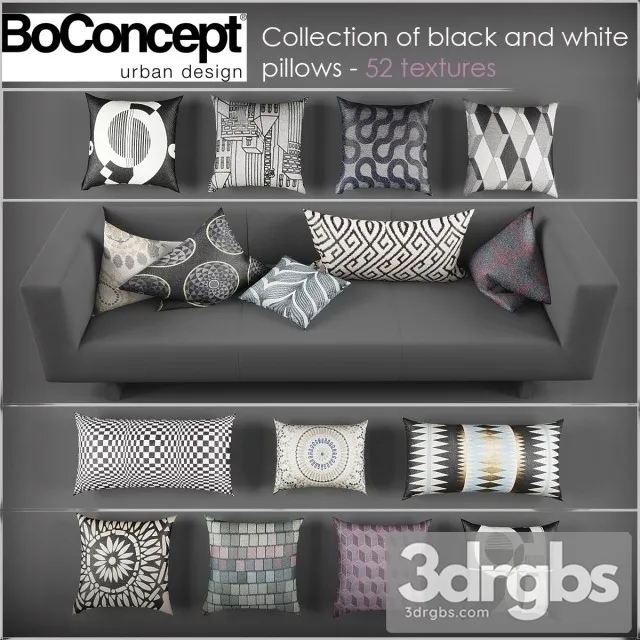 Boconcept Pillows 02 3D Model Download