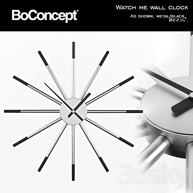 Boconcept Watch Me Wall Clock 3D Model