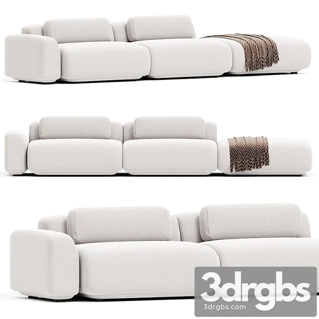 Boden Open End Sofa 3D Model Free