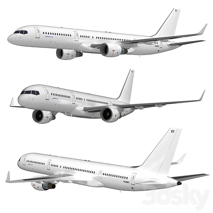 Boeing 757-200 3D Model