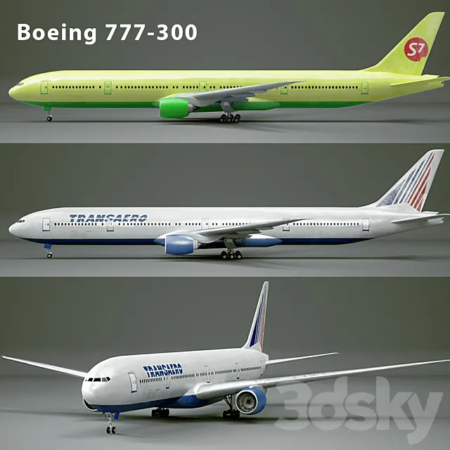 Boeing 777-300 3DModel