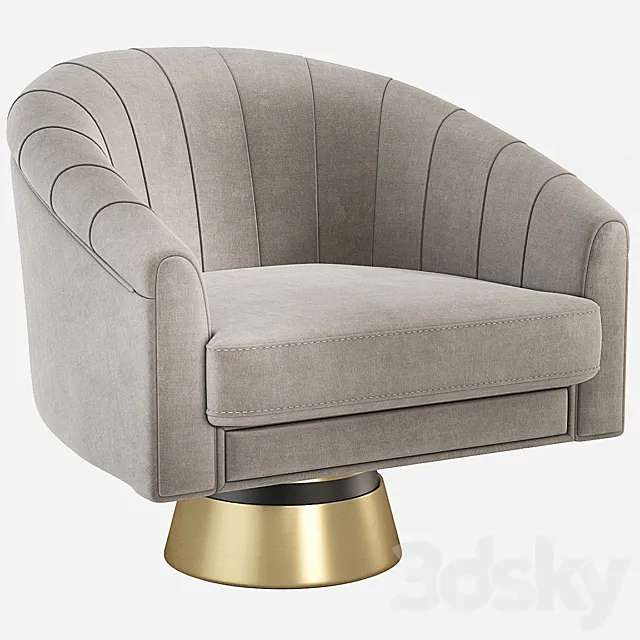 Bogarde Armchair Essential Home 3D Model