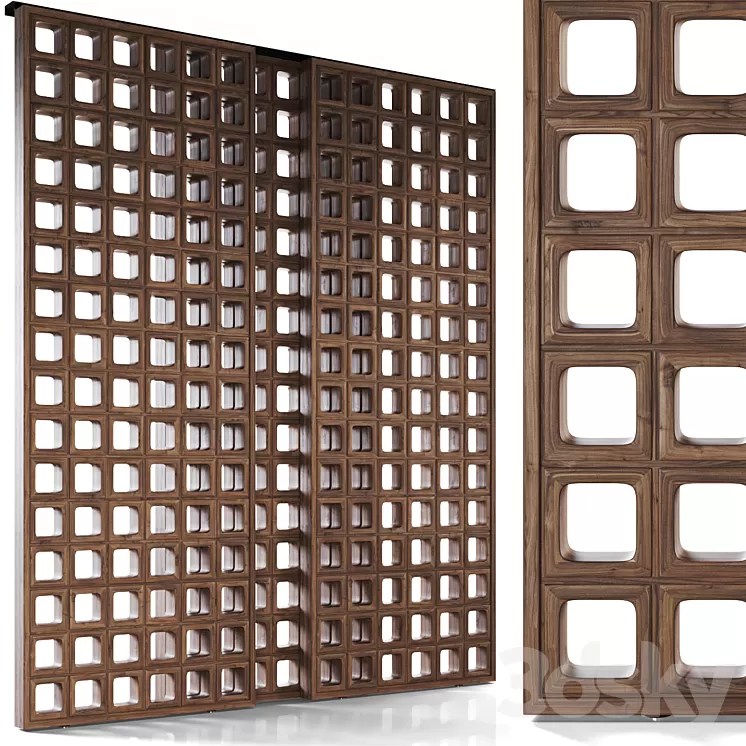 BOGART Decorative sliding partition from Mezzo 3D Model Free