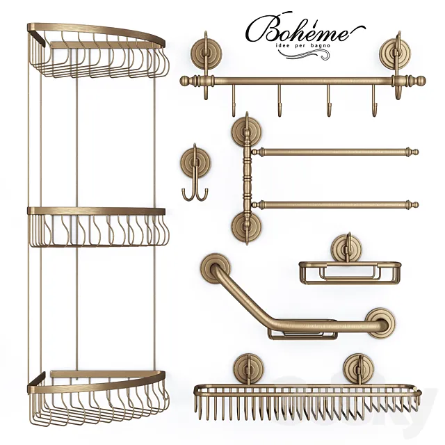 Boheme Medici Accessories Set 2 3D Model