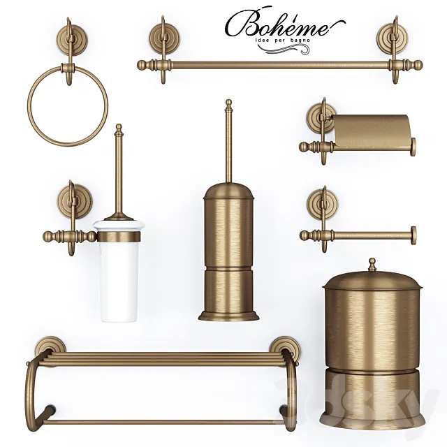 Boheme Medici Accessories Set 3 3D Model