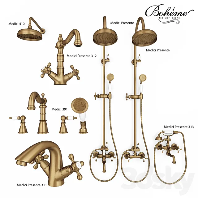 Boheme Medici Set 1 3DModel