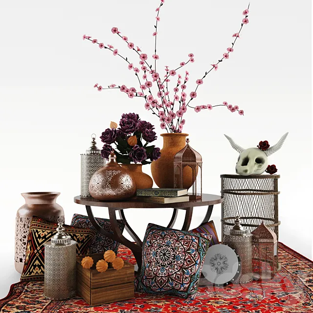 Boho set 3D Model