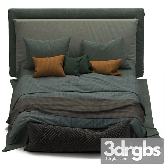 Boho style bed 2 3D Model Free