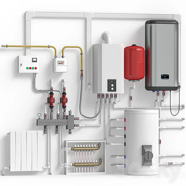 Boiler room 3D Model