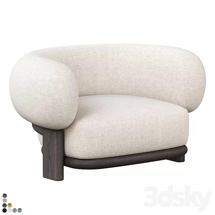Bol Armchair By HC28 Cosmo 3D Model Free