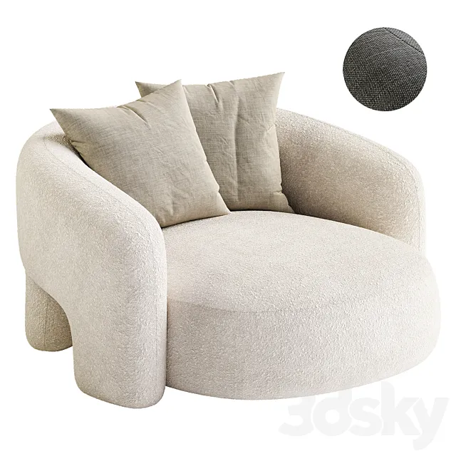 Bold Love Seat by Mohdern 3D Model