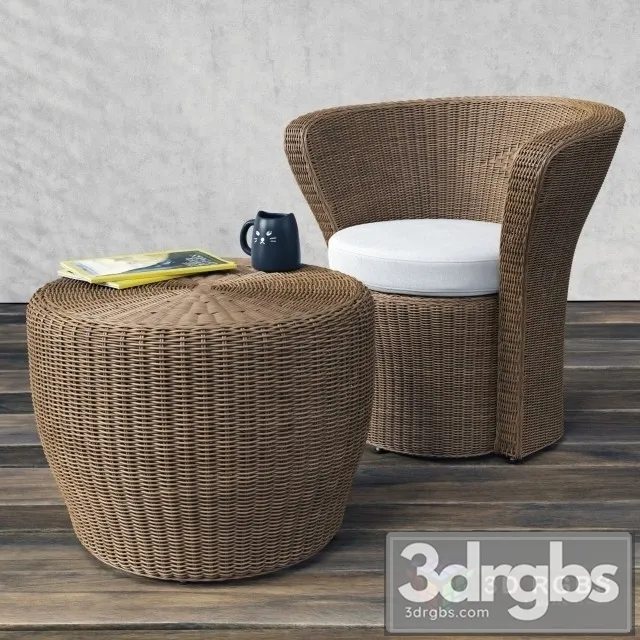 Bolero Easy Table and Chair 3D Model Free