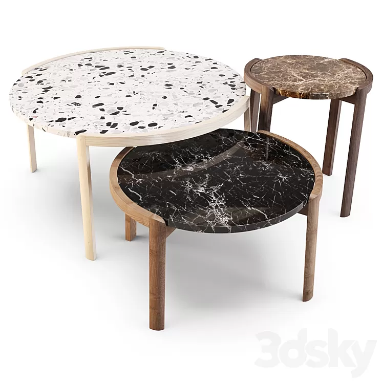 Bolia: Coffee Tables - Mix 3D Model
