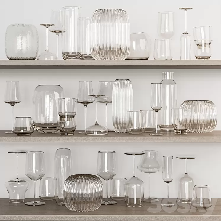 Bolia kitchenware set 3D Model