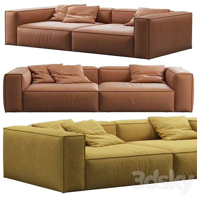 Bolia Modular 2 Seat Large Sofa by Cosima 3D Model