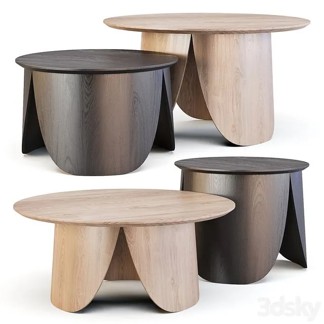 Bolia Peyote Coffee Tables 3D Model