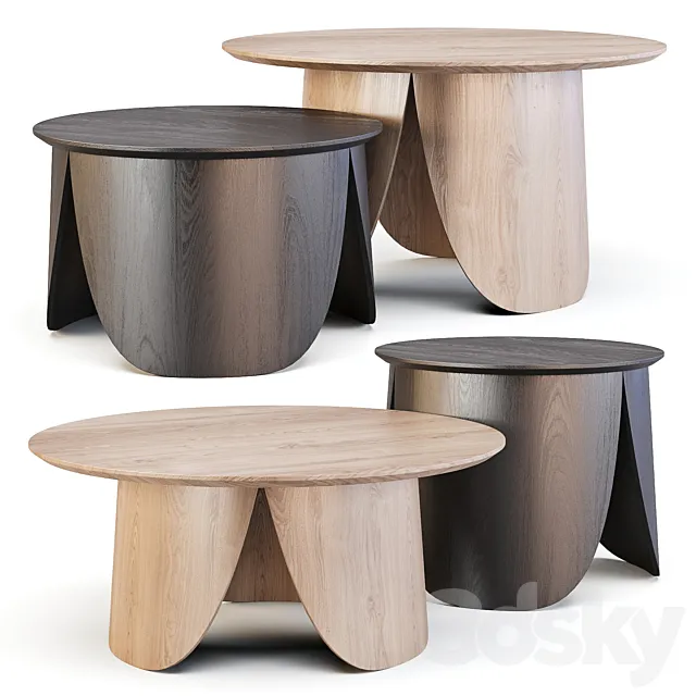 Bolia: Peyote - Coffee Tables 3D Model