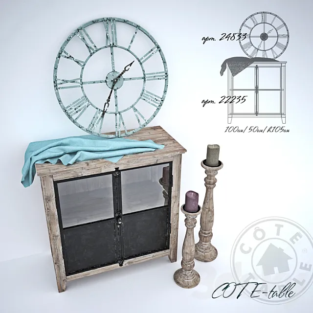 Bollard Cote-table 3DModel