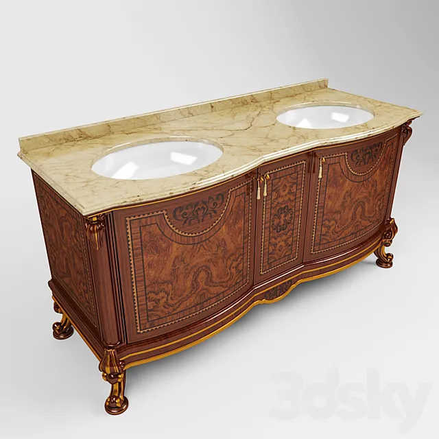 Bollard washbasin Marzorati Princesse 3D Model