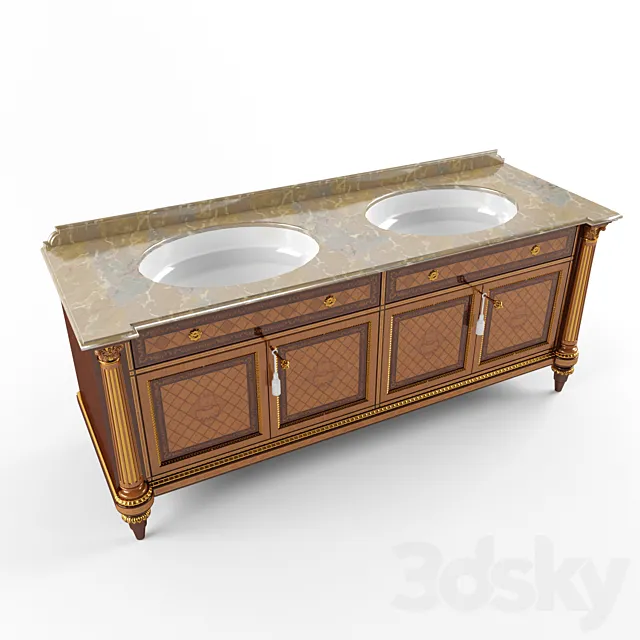 Bollard washbasin Marzorati Senator 3D Model