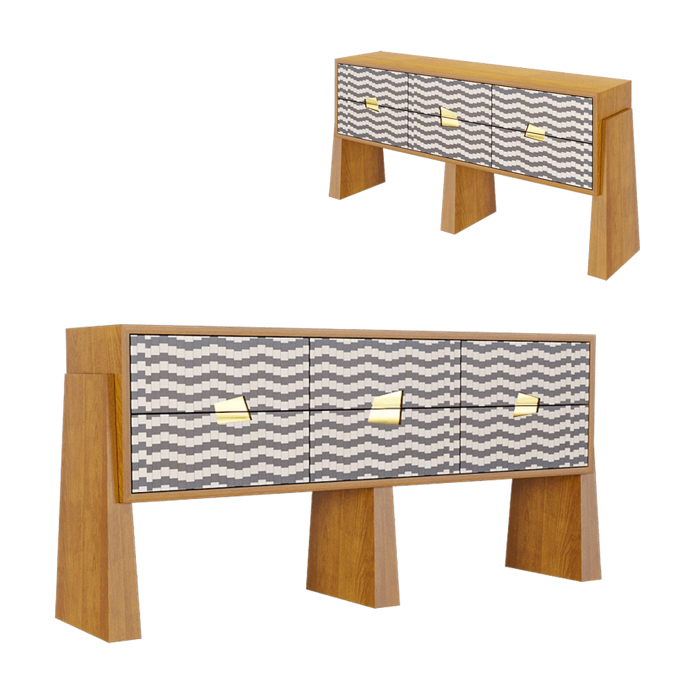 BOLLU - Chest of drawers ARMADILLO CA002 3D Model