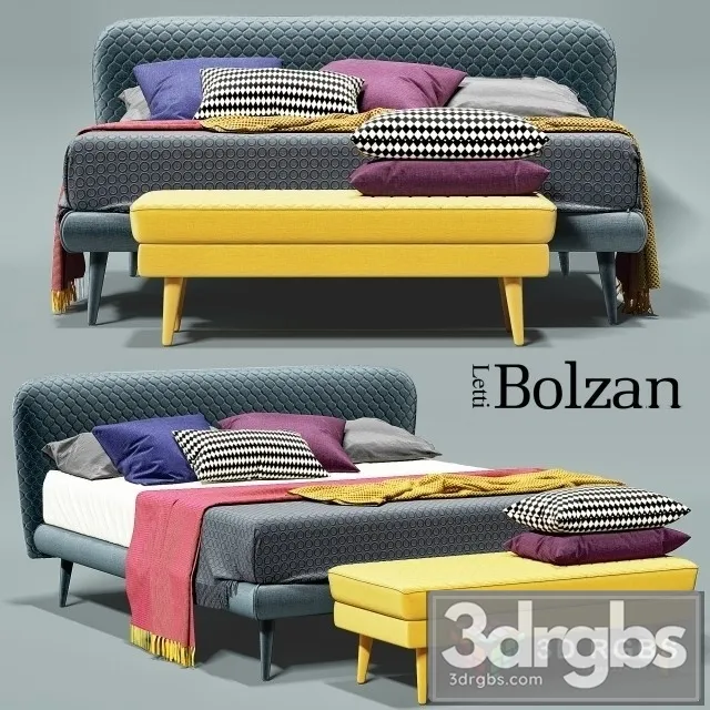 Bolzan Corolle Bed 3D Model Free