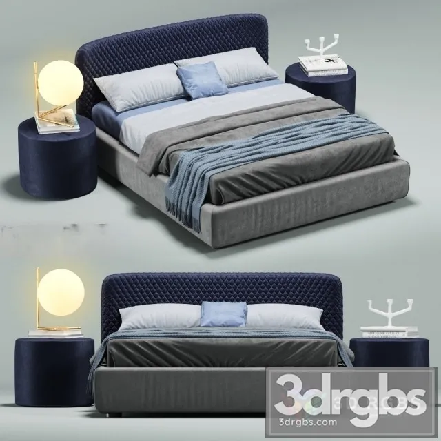 Bolzan Letti Bed 3D Model Free