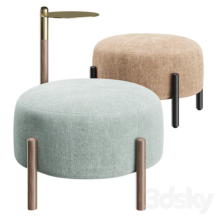 Bolzan Letti FLAG | pouf 3D Model Free