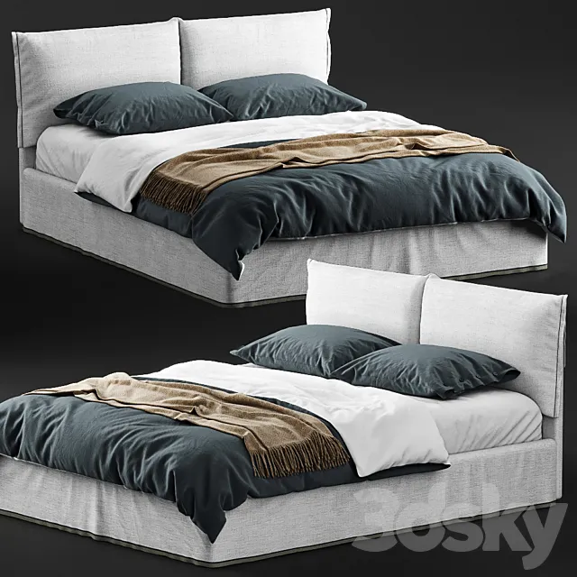 Bolzan Letti IORCA CHIC Bed 3DModel