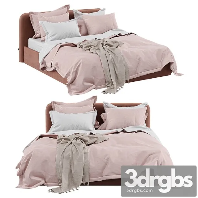 Bolzan Letti Joy Box Bed And Adairs Bamboo Violet Quilt Cover 3D Model Free